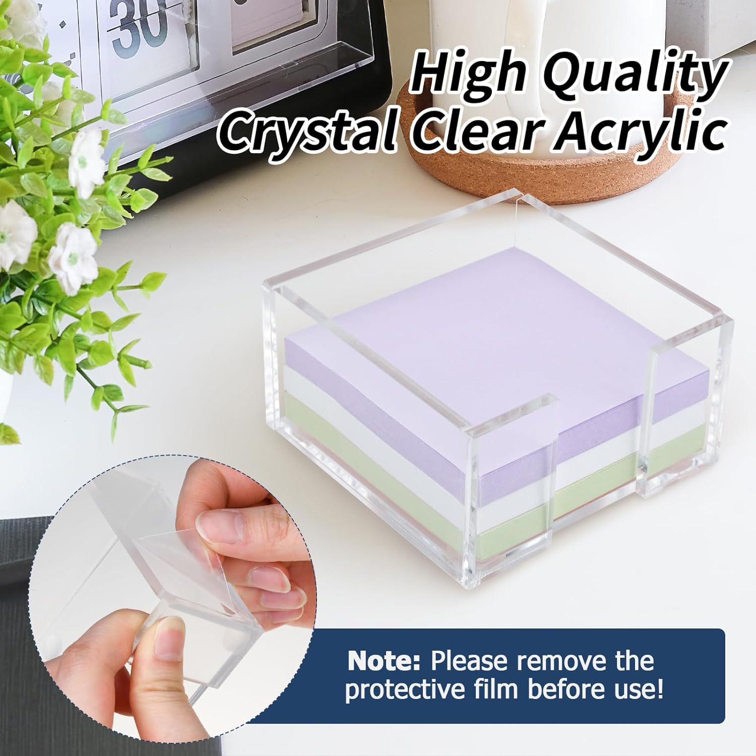 Amazon Acrylic Post-it Stand Crystal Clear Acrylic Notepad Stand Dormitory and Office