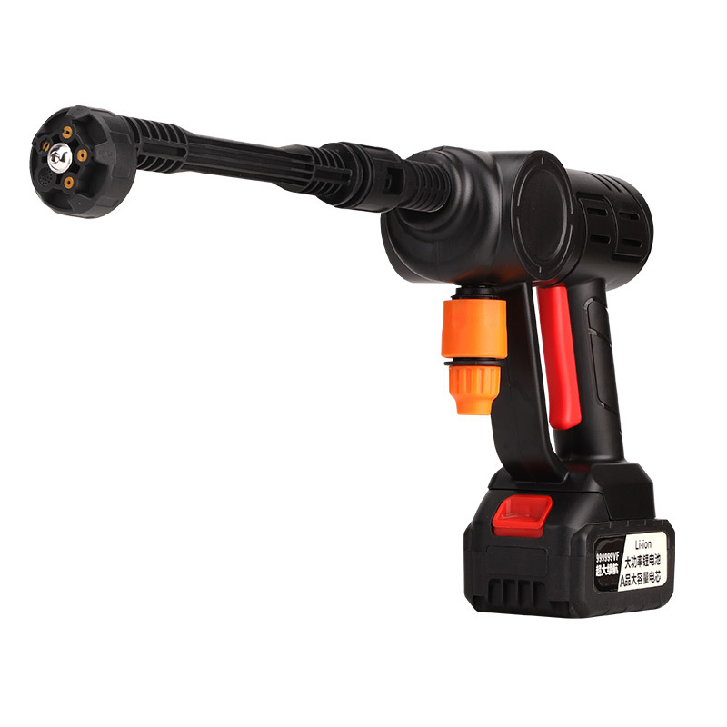 Wireless Car Wash Machine High-Pressure Water Spray Gun Lithium Battery Household Car Wash Pump Portable Rechargeable Car Cleaning Tool New Model