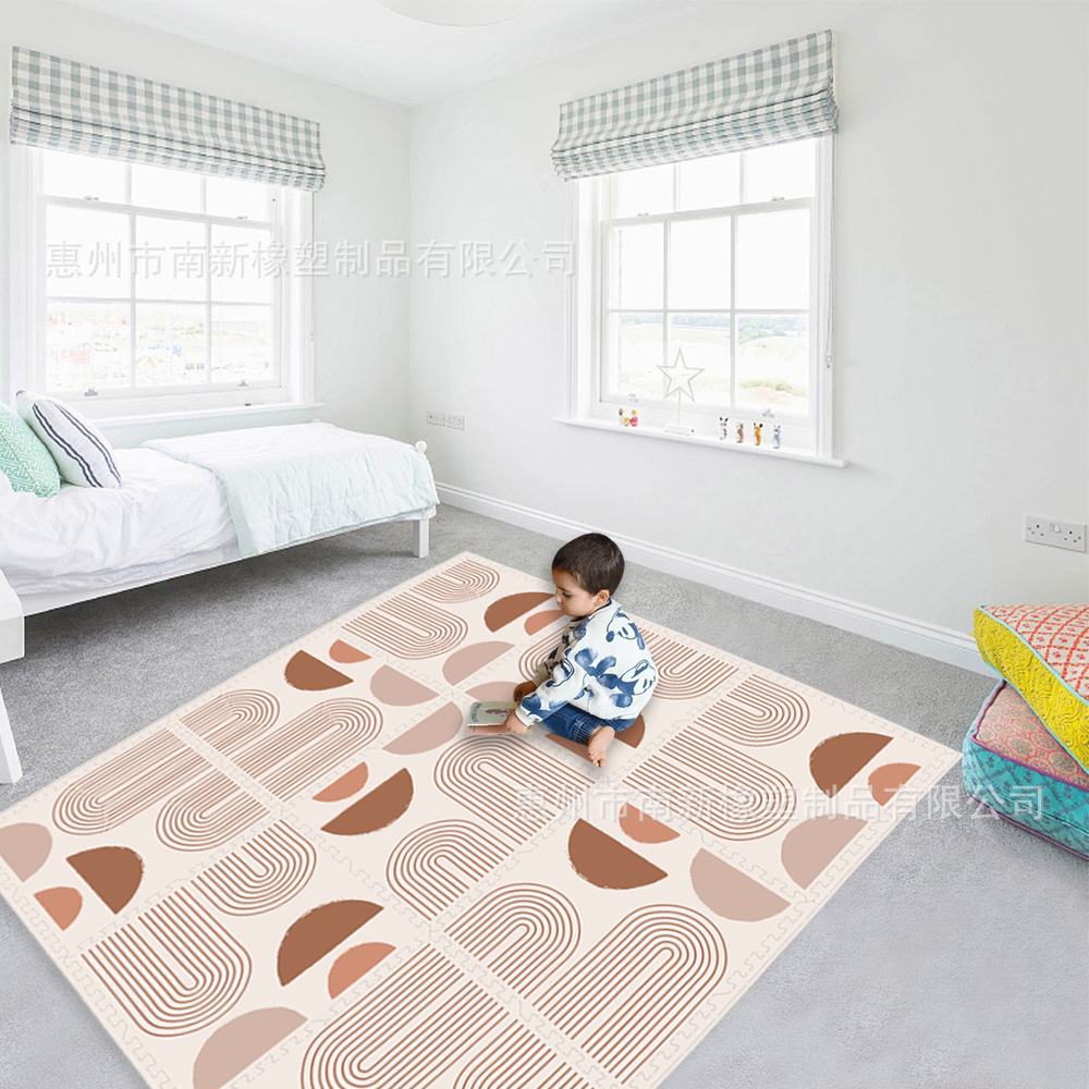 Коврик для пола Boho Baby Factory на заказ из вспененного ЭВА с печатным узором 60X60 для ползания