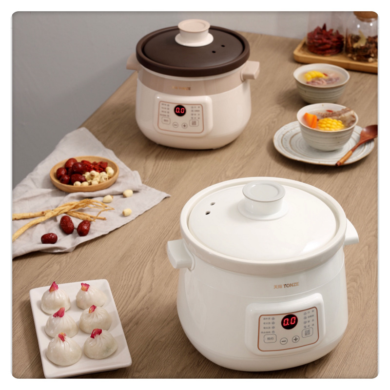 Wholesale Tianji Purple Clay Electric Stew Pot for 1-2-3-5 People, Intelligent Porridge and Soup Bb Food Supplement Ceramic Stew Pot, Slow Fire