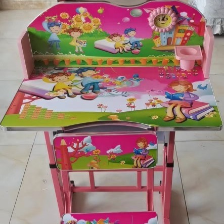 Desks, Children's Desks, Home Simple Student Writing Desks and Chairs Set, Children's Bookshelf Lifting Study Desk and Chair Combination