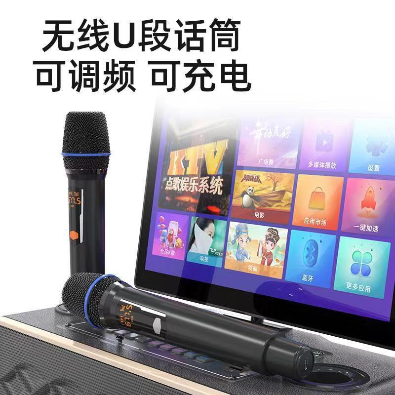 Ktv Audio Home Karaoke Karaoke Machine Outdoor High Volume Karaoke All-In-One Square Dance Bluetooth Speaker