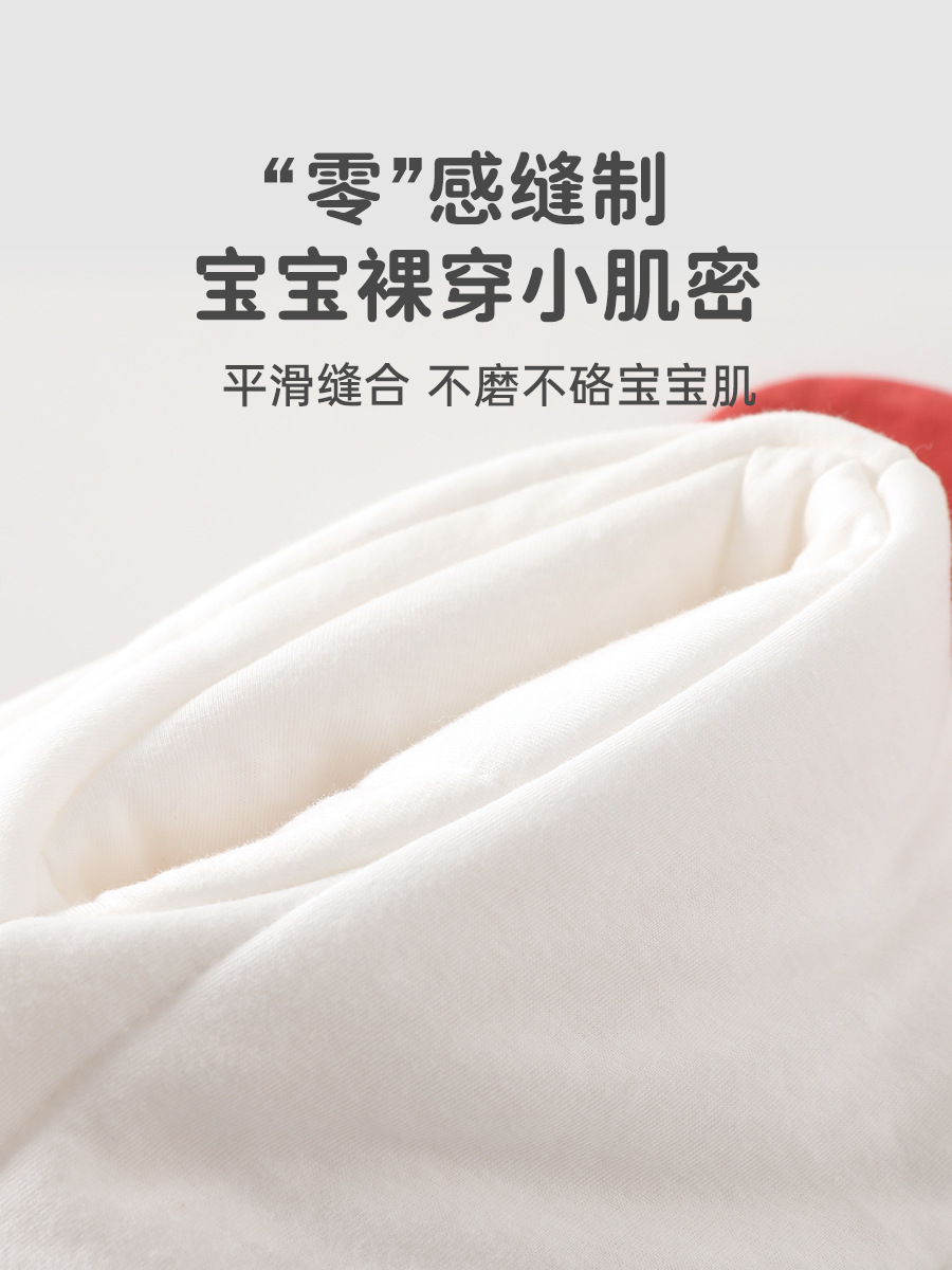 Baby Thickened Cotton-Padded Jumpsuit for Girls, Autumn and Winter Crawling Clothes, Class A, Suitable for Going Out or Wearing at Home, 200g, New Model