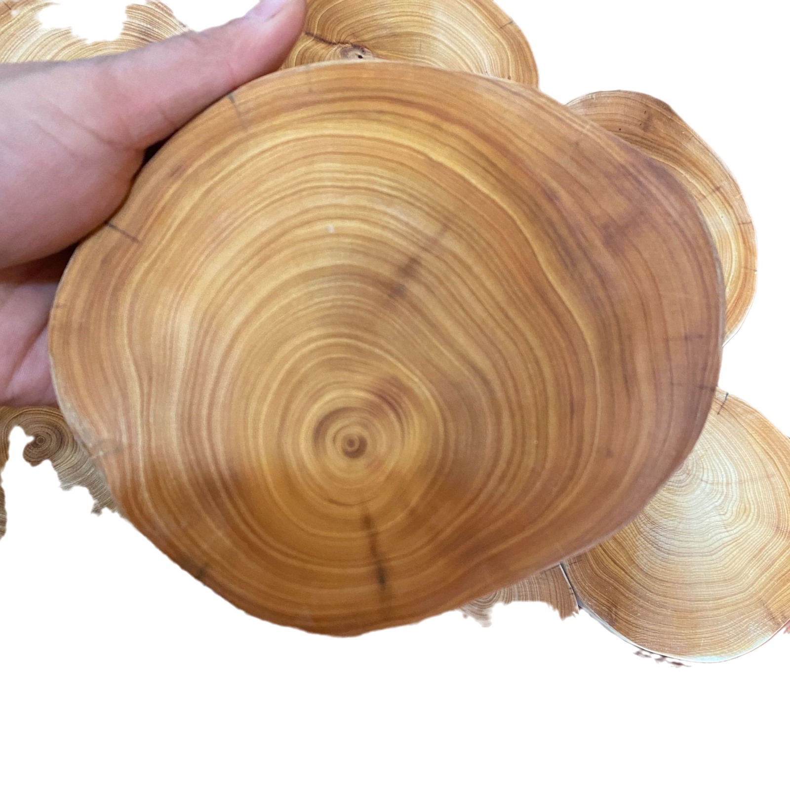 Taihang yabei base tea cup mat personalized teapot mat small handle pieces log solid wood crafts ornaments