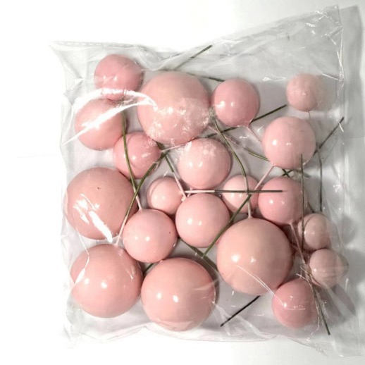 Cross-border Explosions Baking Cake Decoration Super Hard Gold Ball Silver Ball Foam Ball Phantom Ball Christmas Ball Mixed Pack 20 Pack