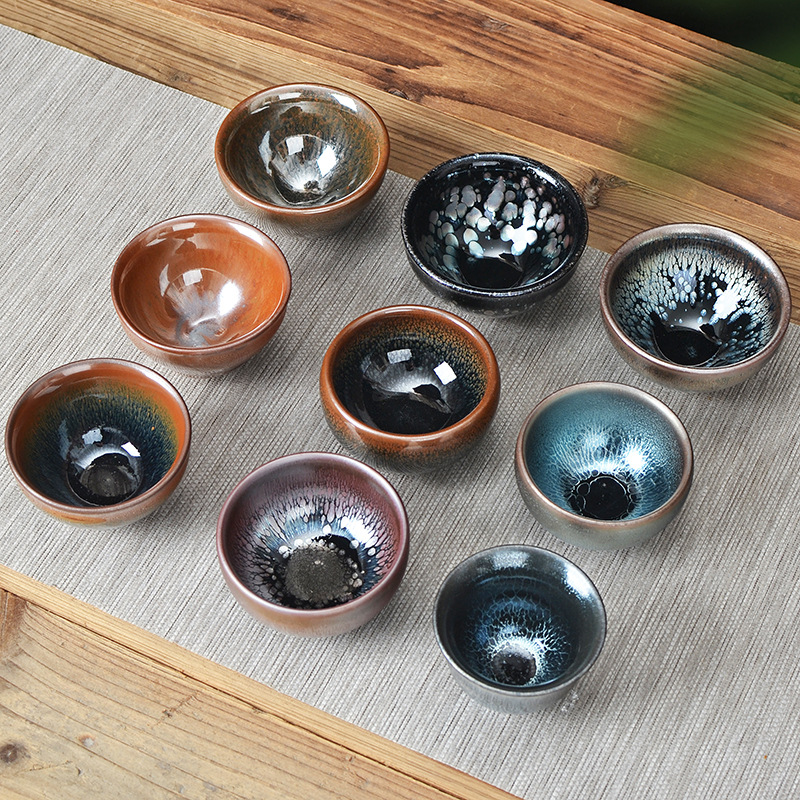 Slight Flaw Jianyang Jianzhan Tea Cup Master Cup Tea Cup Kung Fu Tea Bowl Tea Cup Single Cup Wholesale Drainage