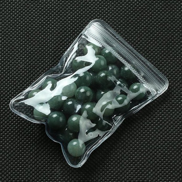 Jade A goods oil green loose beads ice jade beads round beads DIY accessories bracelet necklace beads accessories 4mm-13mm