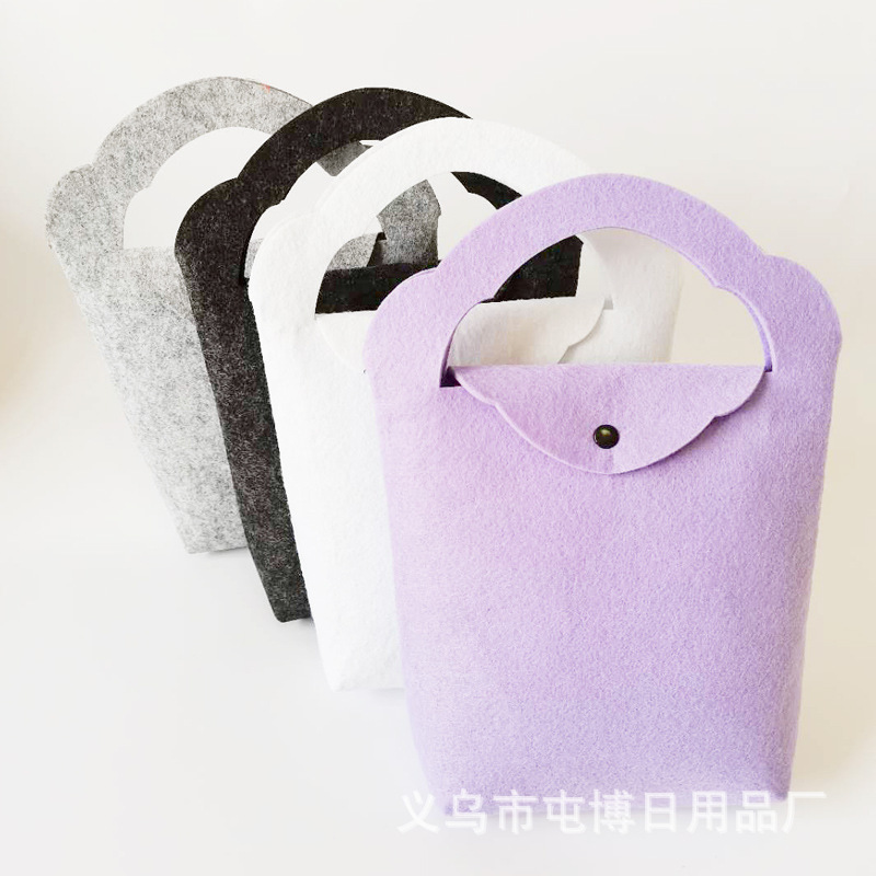 Cross-Border Travel Storage and Organization Computer File Protective Cover Multi-Functional Environmentally Friendly Felt Satchel Packaging Tea and Red Wine