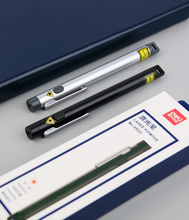 Deli 3933 Black Teaching Pen Ppt Speech Projection Pen Conference Teaching Pointer Pen Office Supplies