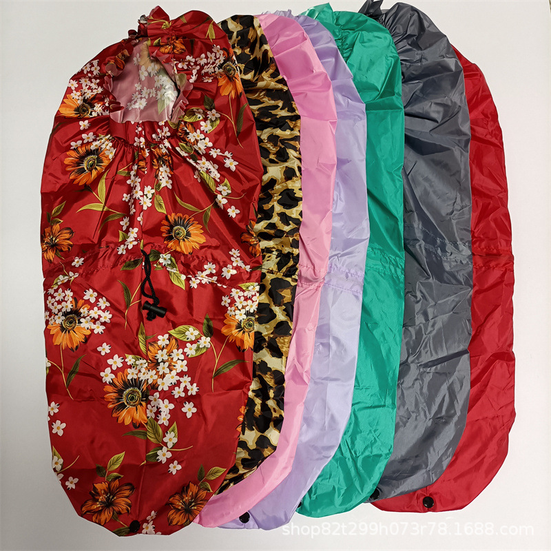 Европейская и американская популярная шапочка для душа Экстра длинная складная водонепроницаемая доступна в нескольких цветах и с возможностью печати