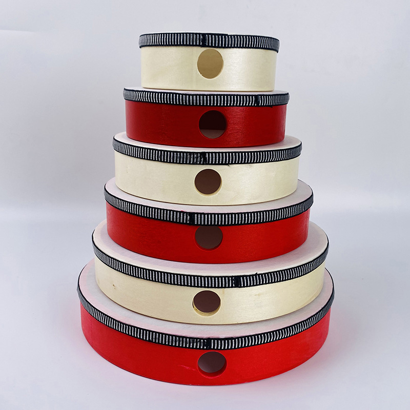 Orff percussion instrument children's tambourine kindergarten teaching percussion drum dance performance early education teaching aids hand drumming