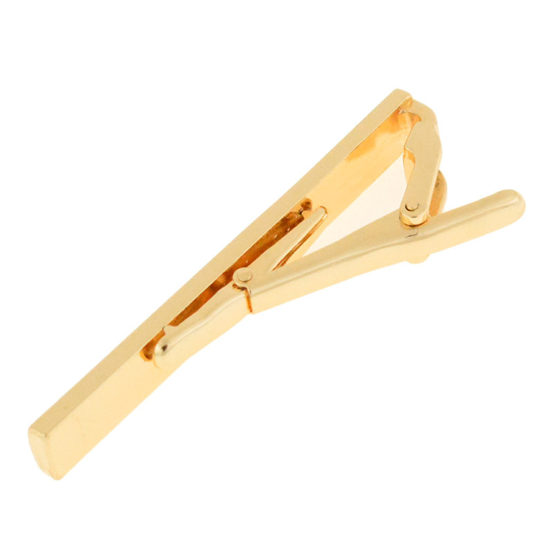 Men's Alloy Tie Clip Factory Direct Sales Yiwu Cross-Border Business Metal Black Enamel Tie Clip Tieclips