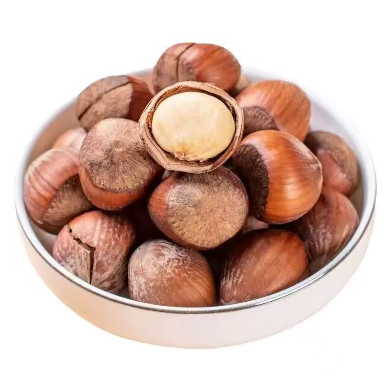 Hazelnuts, a Specialty of Northeast China, Fresh Wild Roasted and Cooked, Large Open-Shell Nuts, Original Flavor, No Additives, Roasted Nuts and Dried Fruit Snacks