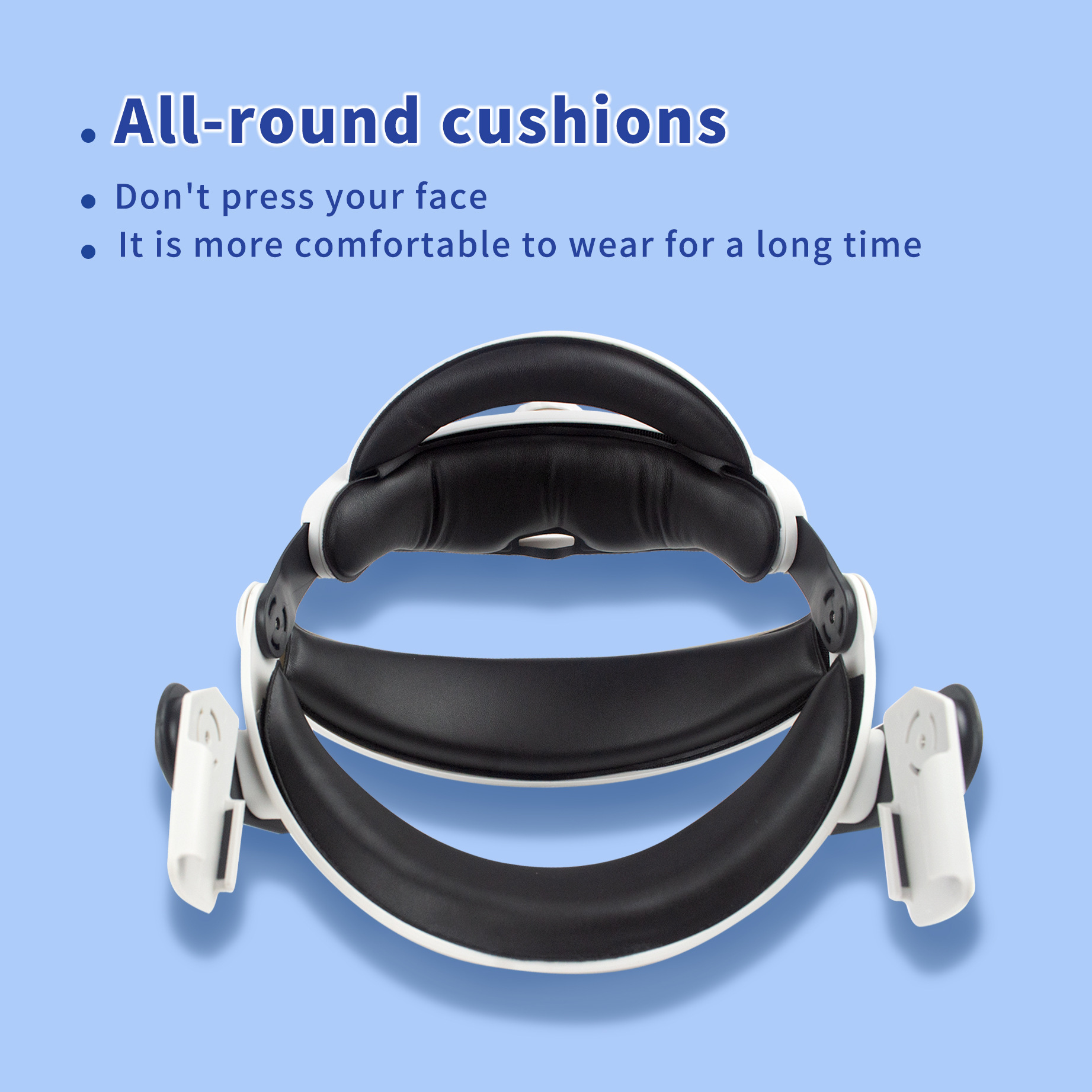 Suitable for Oculus quest2 headband comfortable adjustable non-pressure face cross-border hot VR glasses accessories