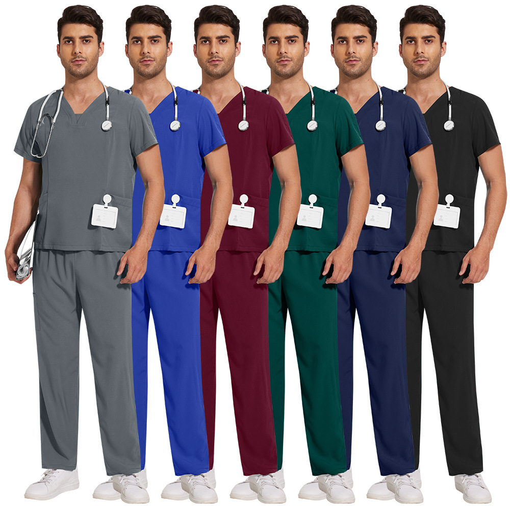 Удобные тонкие быстросохнущие прямые брюки для мужчин, для работы в операционной и ИКУ