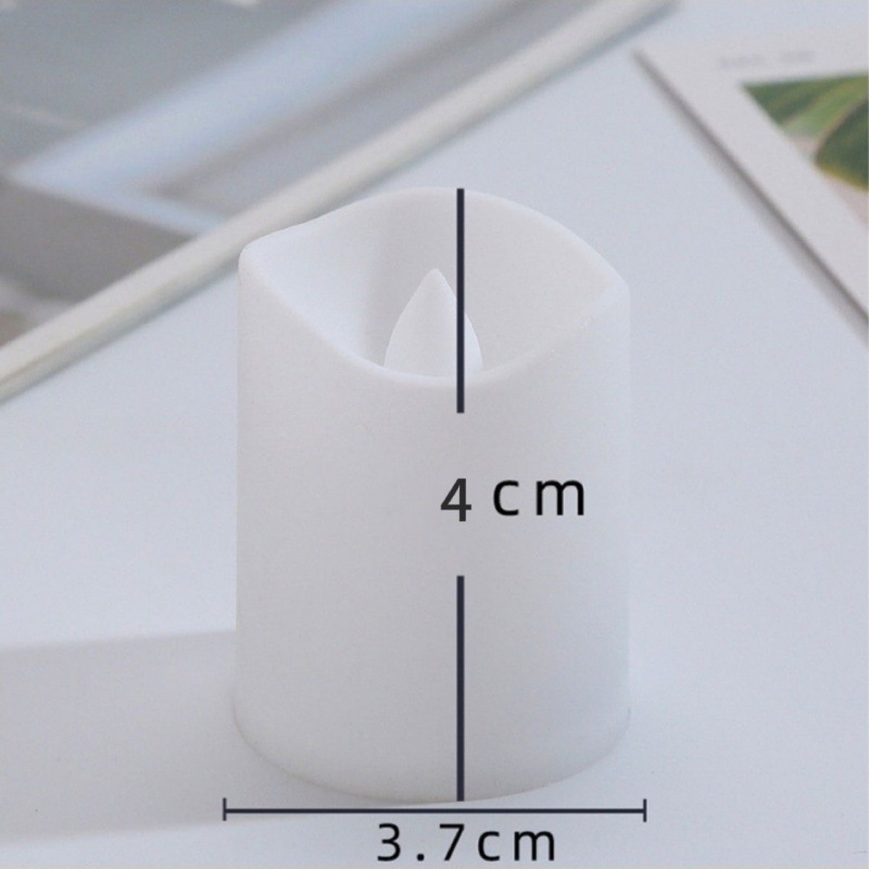 Factory Direct Sales Led Digital Candle Wave Mouth Swing Artificial Smokeless Candle Romantic Proposal Scene Layout Batch