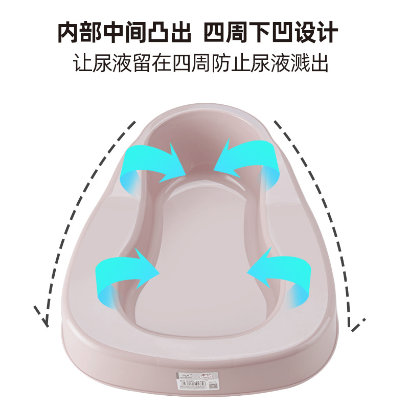 Special Enlarged and Thickeneded Bedpan Bed Care Potty Unisex Thickened Plastic Potty Toilet Seat