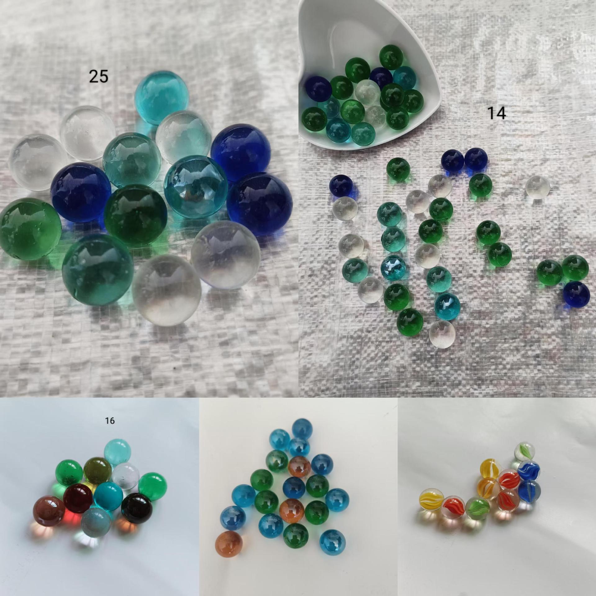 Стеклянные бусины 14мм, 16мм, специальные мраморчики для игровых консолей, твердые стеклянные бусины для ландшафтного дизайна аквариума