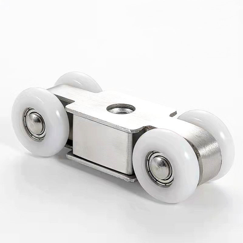 Wholesale shower room wheel sliding door accessories bathroom glass door and window sliding door Copper Square small Four roller skating wheel accessories