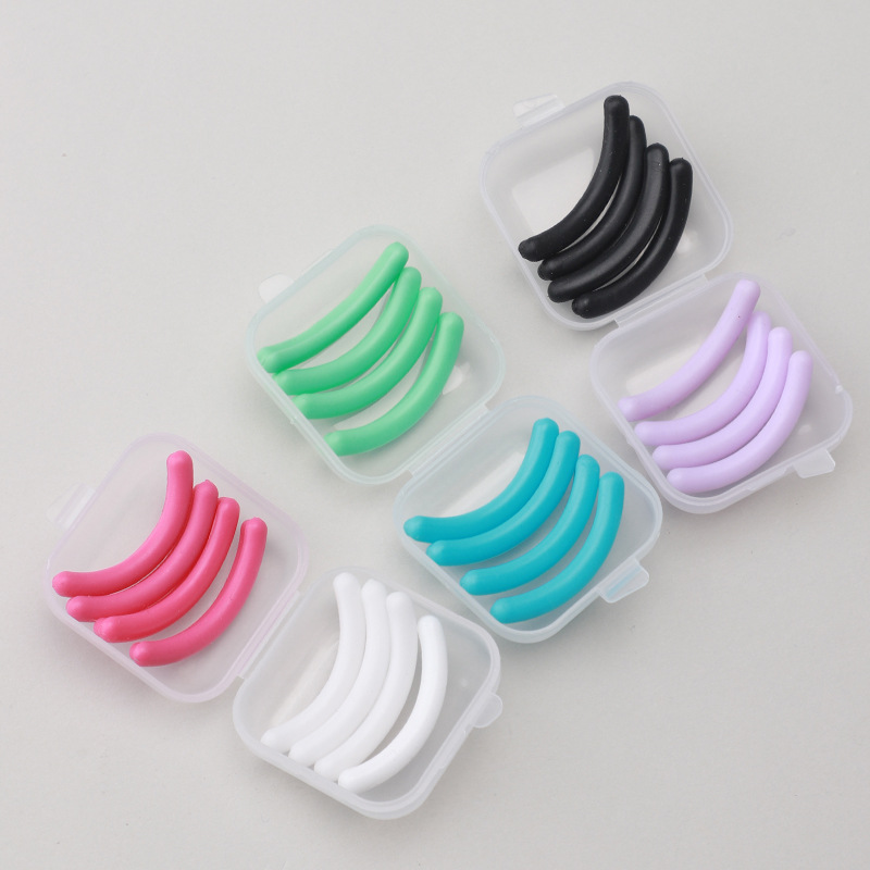 Color eyelash curler replacement rubber strip eyelash silicone strip elastic rubber universal elastic rubber pad eyelash curler rubber strip