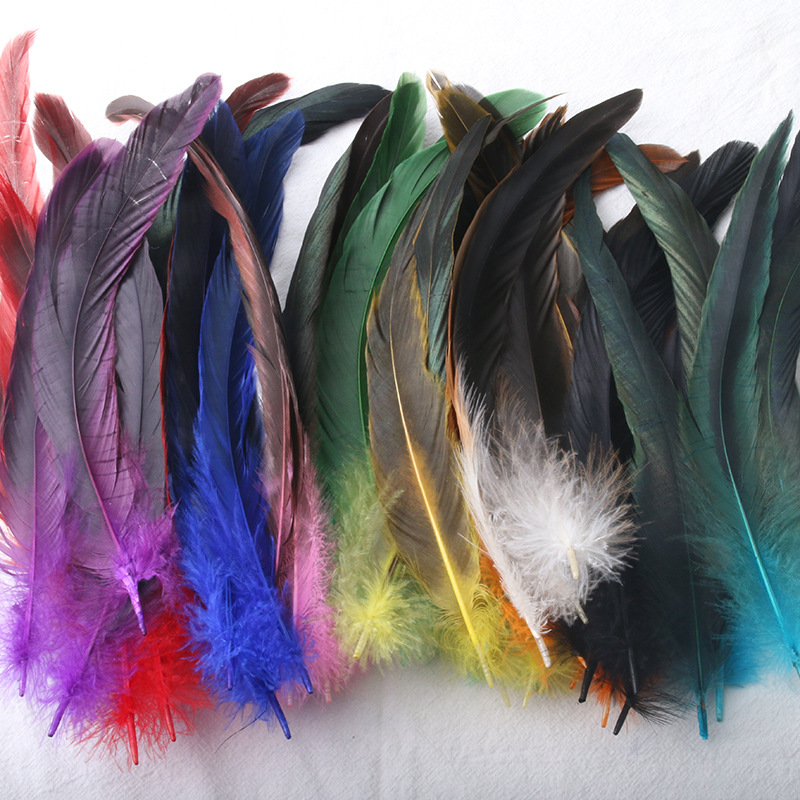 Прямые поставки 20-25см цветные коктейльные перьевые маски крылья головной убор декор материалы для DIY ювелирные аксессуары