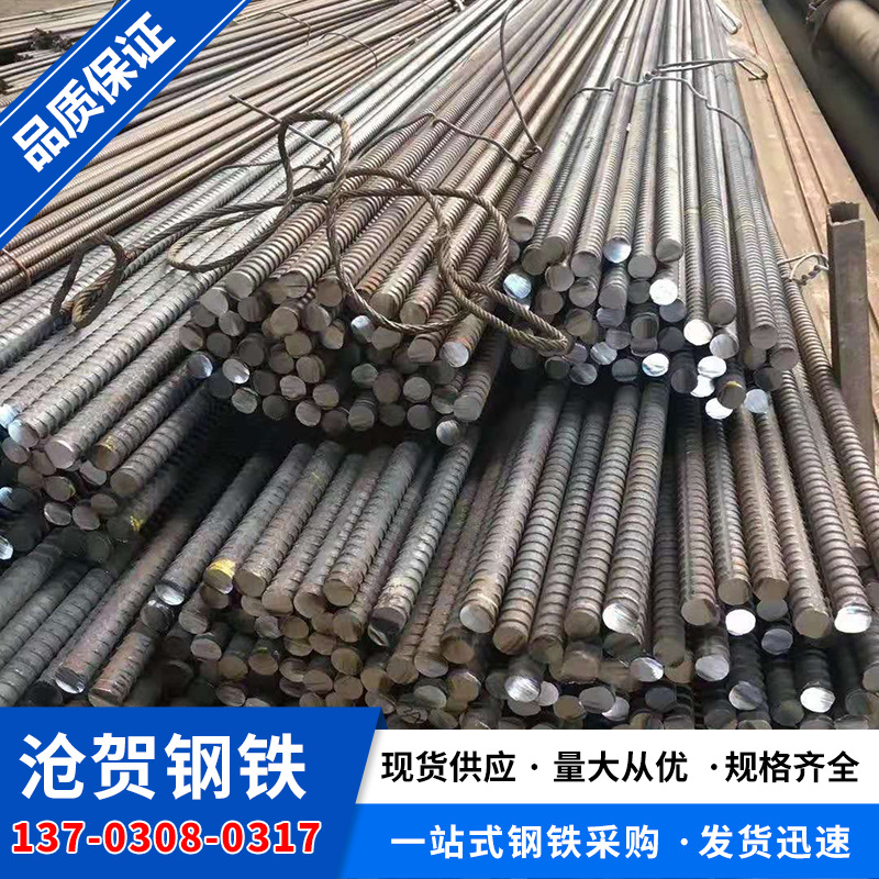 Строительная преднапряженная резьбовая арматура, окончательная прокатка, резьбовая сталь 34, сейсмостойкая, модель полная и может быть обработана