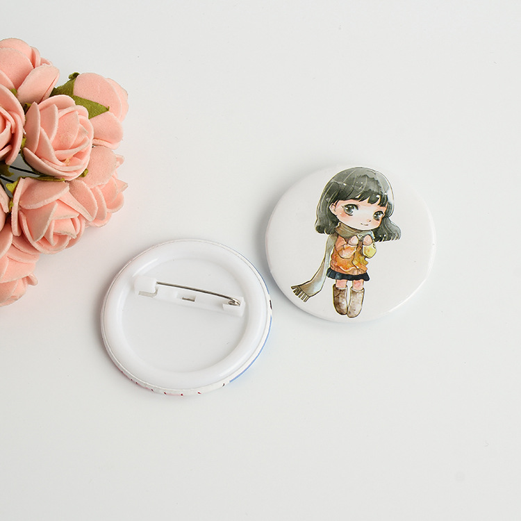 Creative Tinplate Badge Customized Student Cartoon Animation Badge Advertising Event Badge Manufacturer