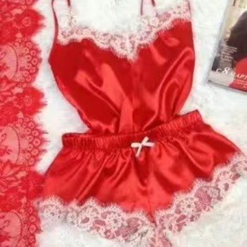 Amazon's Most Popular Pajamas, Imitation Silk Nightgown, Large Size Home Intimates, Nightgown, Ebay Source, Fashion 1165 Fun