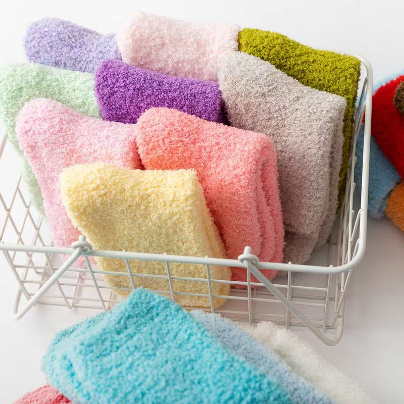 Socks Coral Velvet Socks Winter Socks All Year Round Cotton Socks Socks Logo Small Batch Production Processing Production