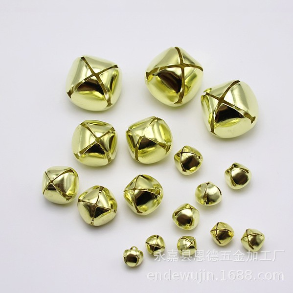 Bell 6mm-48mm manufacturers wholesale iron cross Bell vacuum plating Christmas tree Bell