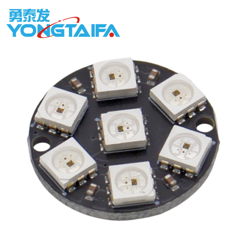 Ws2812 5050 Rgb Led Built-In Full Color Drive Magic Color Light Development Board Module Square Round Led Light