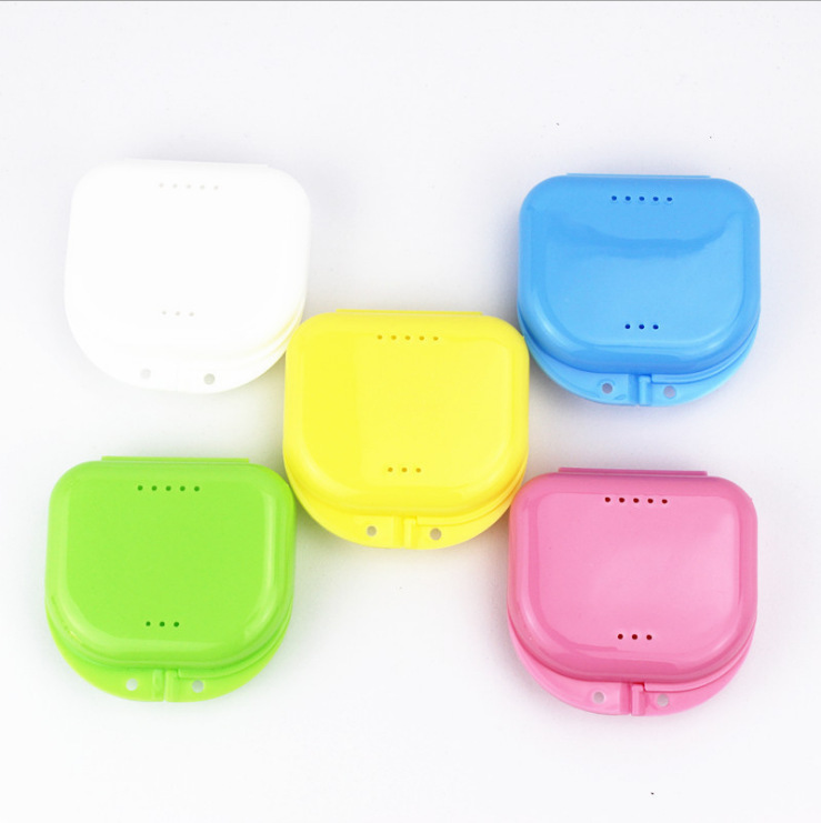 Black Plastic Box with Holes, Small Tooth Box, Denture Placement Box, Denture Box, Retainer Box, Braces Box, Dental Collection 21 Colors