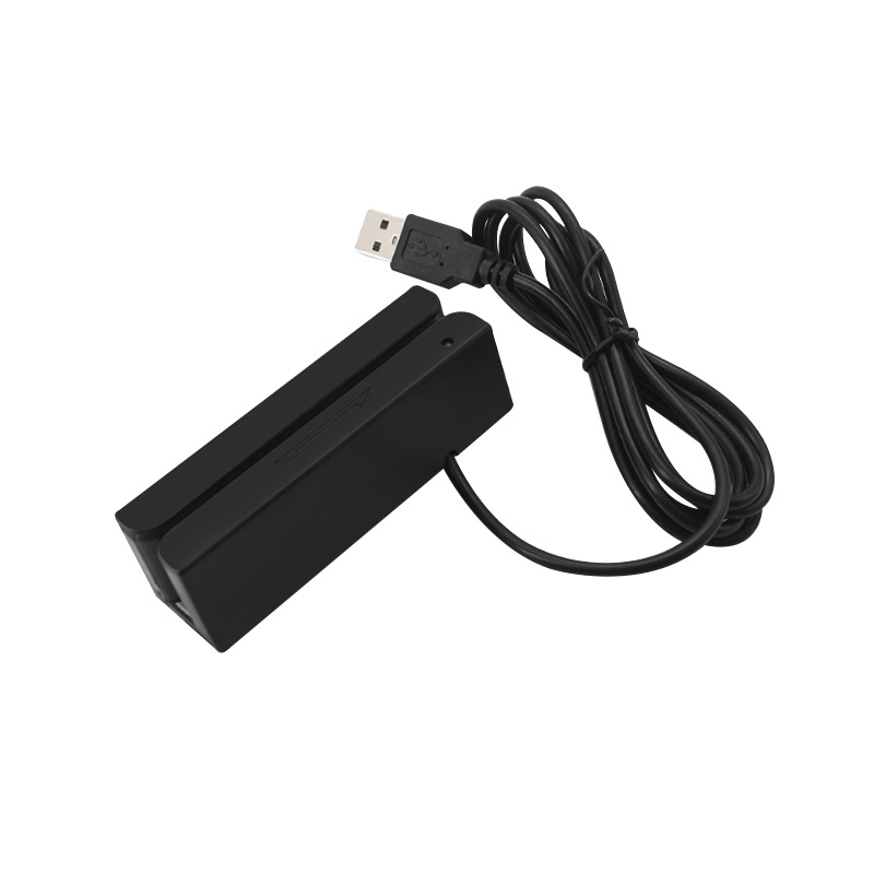 Magnetic Strip Card Reader Card Swiping Machine Full Three-Track Card Reader Magnetic Strip Membership Card USB Card Reader Rfid Cash Register