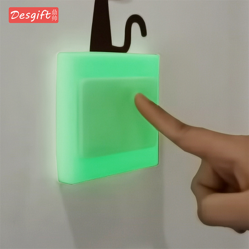 Силиконовая наклейка на выключатель люминесцентная водонепроницаемая защитная наклейка для розетки креативная наклейка на стену
