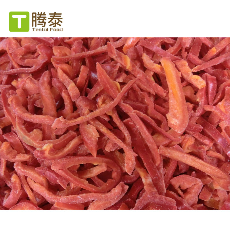 Large Batch of Spot Factory Direct Supply Zhongjiao Series Quick-Frozen Red Pepper Shreds and Frozen Red Pepper Dices