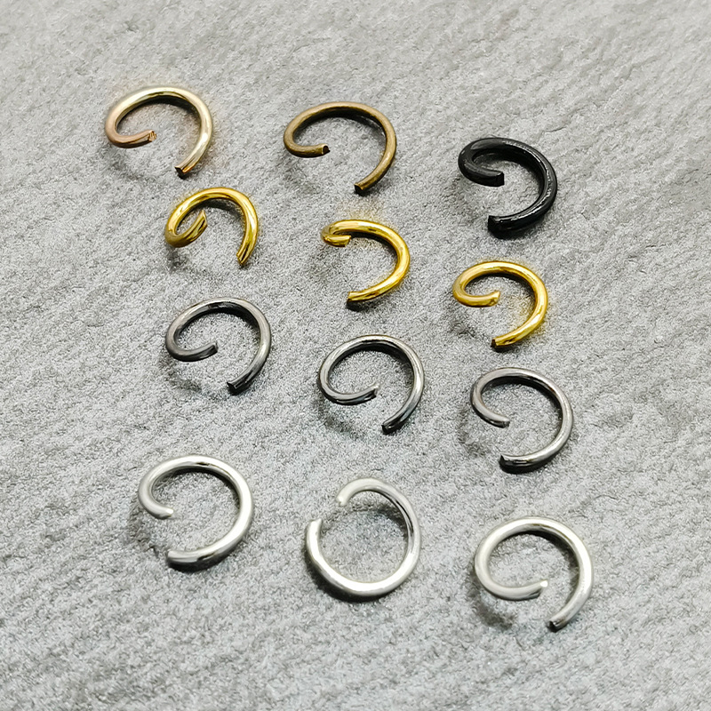 Открытое кольцо из металла одно кольцо позолоченное серебряное круглое открытое кольцо для украшений