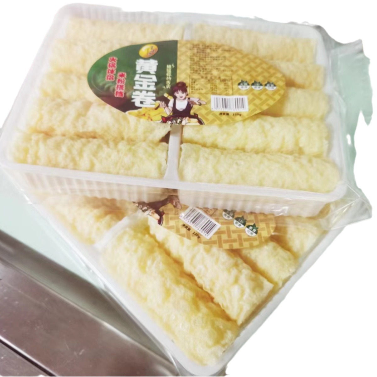 Guangxi Xiangling Roll Hot Pot Vermicelli Special Fried Bean Curd 32 Boxes Wholesale Specialty Bean Curd Product