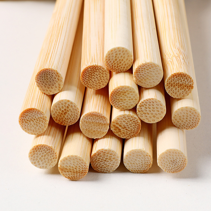 4mm Flat-Head Bamboo Sticks, Thin Wooden Sticks, Round Bamboo Sticks, Cotton Candy Sticks, Small Flagpoles, DIY Materials, Coffee Stirring Sticks