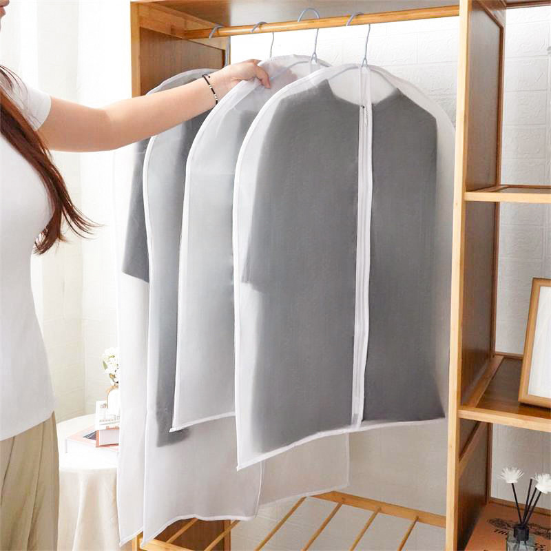 Чехол для костюма корейского стиля, для химчистки, прозрачный, с молнией