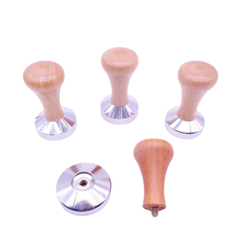 Factory price direct beech coffee powder Beech stainless steel powder hammer 58mm Manshurica handle