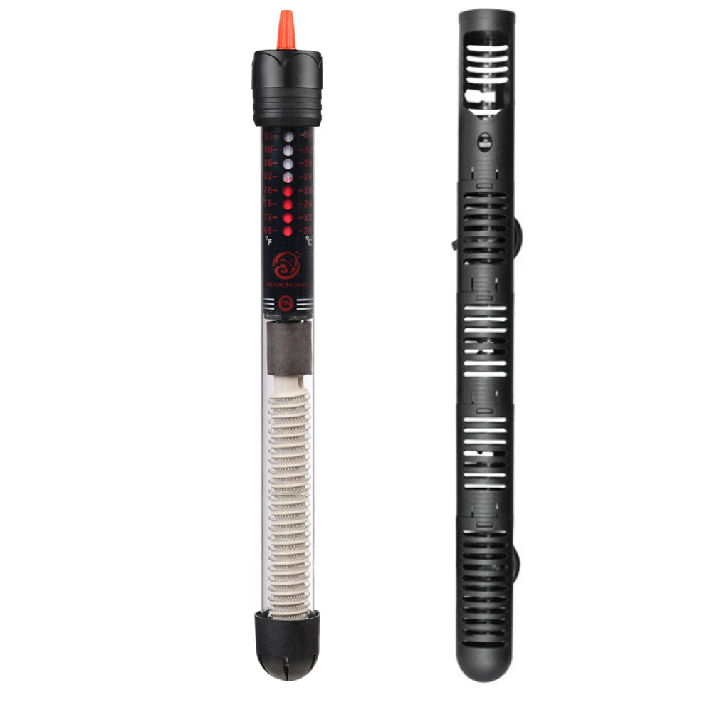 Fish tank heating rod aquarium automatic thermostat Rod heating rod precision glass temperature control thermostat Rod European standard US cross-border