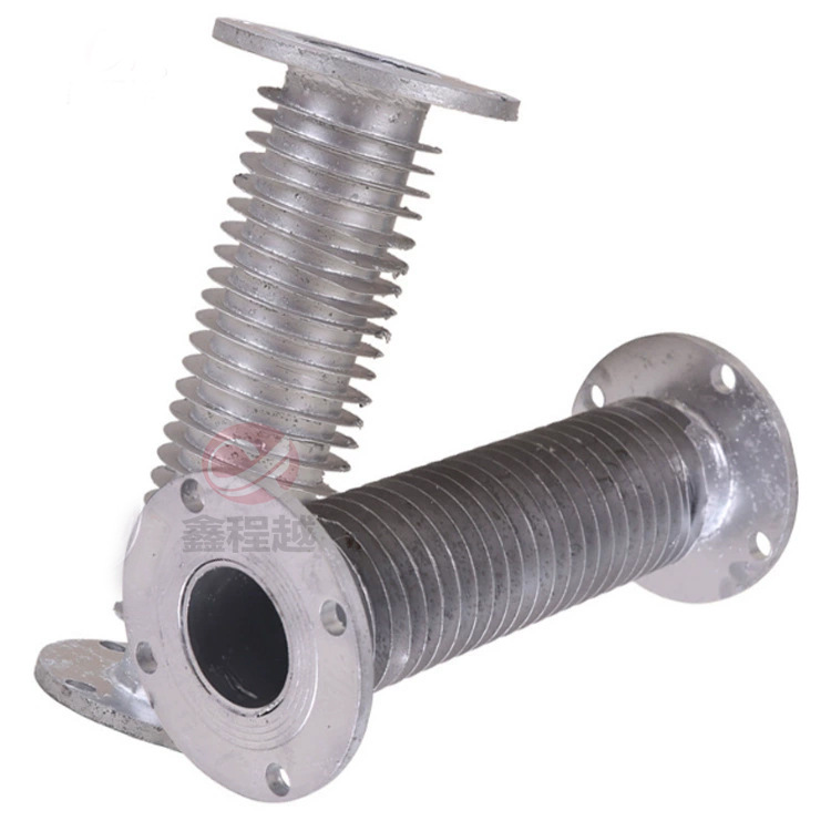 High frequency welding spiral finned tube radiator 89 greenhouse hot dip galvanized winding round wing finned tube radiator specifications