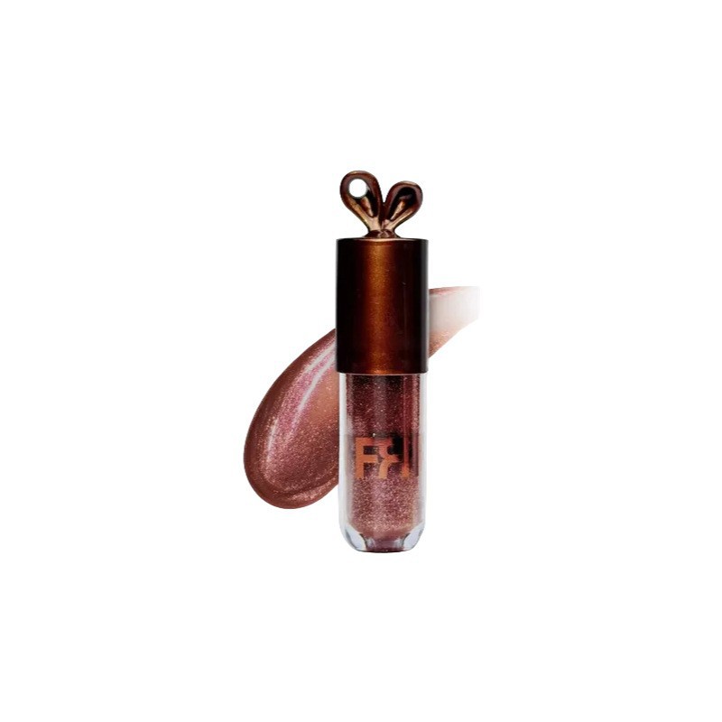 Brazil's Popular Bunny Black Tube Lip Gloss Lipbunny Lip Gloss Fine Glitter Lip Glaze Chocolate Color Cross-Border Makeup