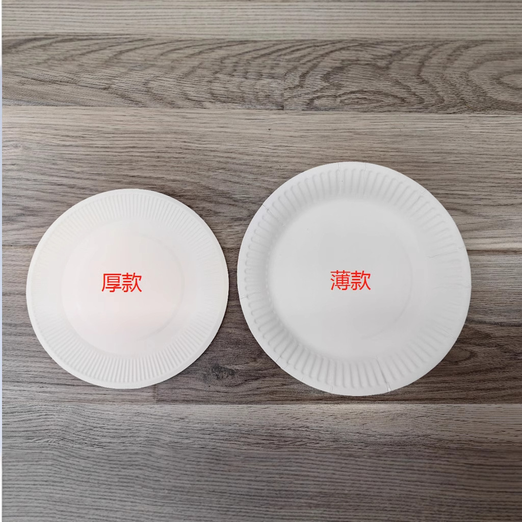 5-10.1inch Disposable Paper Plates, Dinner Plates, Round Plates, Creative and Disposable Thickeneded DIY Handmade Party Must-Haves!