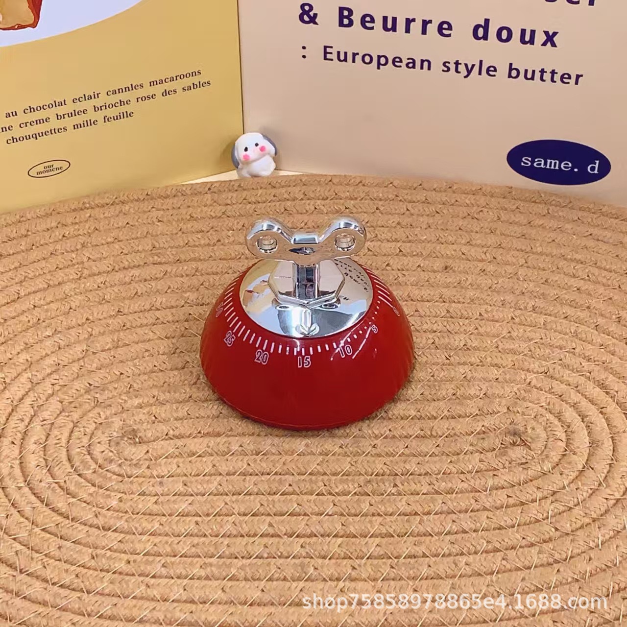 Kitchen Timer Refrigerator Timer Reminder Kitchen Mechanical Clockwork Magnetic Timer Magnetic Suction Type Without Battery