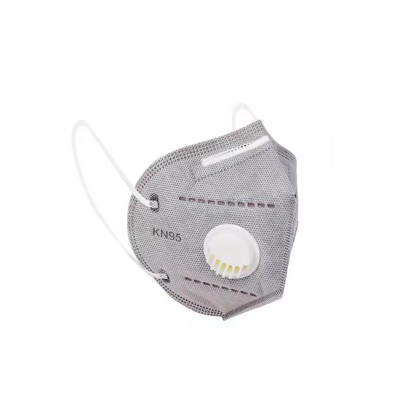 Seven-Layer Ear-Hanging Kn95 Mask Dust-Proof Industrial Dust with Valve Activated Carbon Kn95 Independent Packaging White Adult