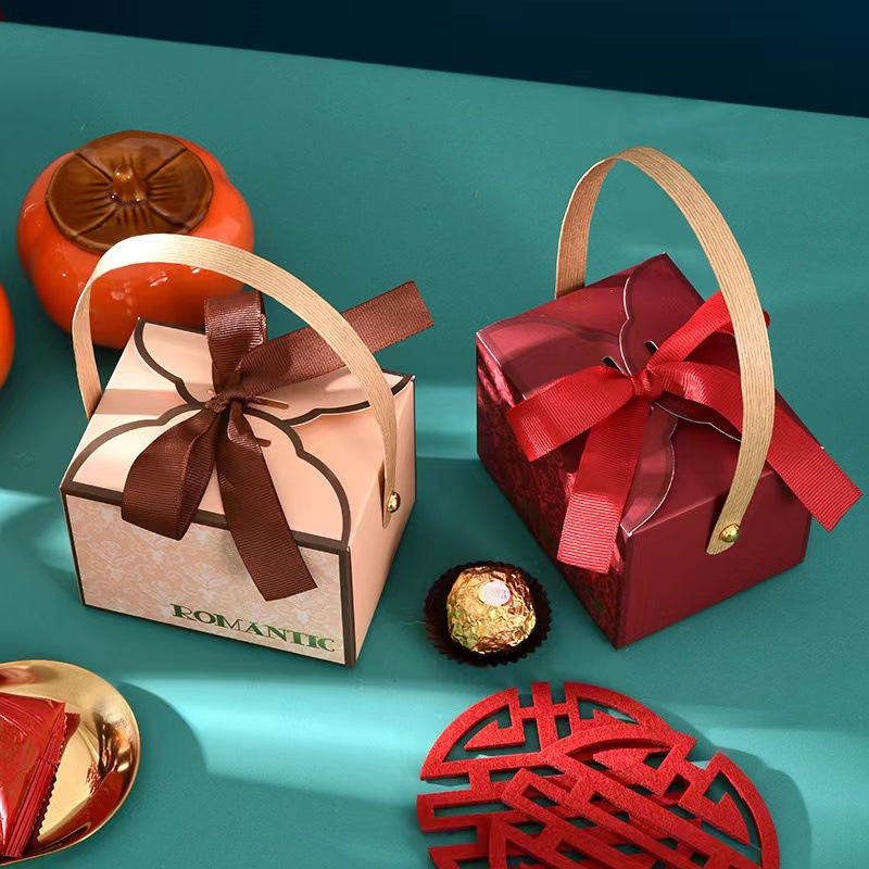 Wedding Candy Box 2025 New Chinoiserie High-End Wedding Candy Bag Wedding Engagement Accompaniment Gift Box Customized Accessible Luxury