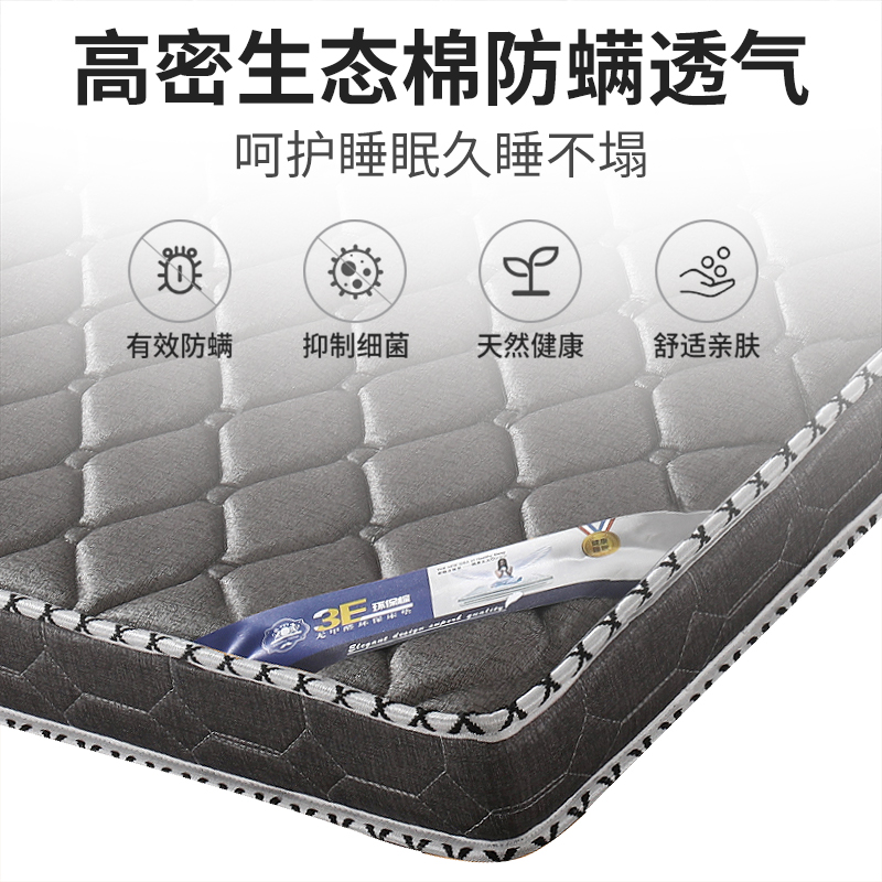 Mattress Natural Coconut Palm Household Hard Mat for the Elderly and Children Waist and Spine Protection Foldable Latex Palm Mat