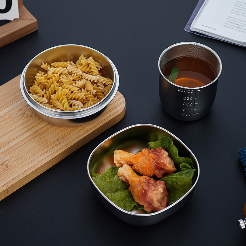 [Аксессуары для силиконовых чаш] для различных столовых приборов из нержавеющей стали 304, поддержка для детей 316