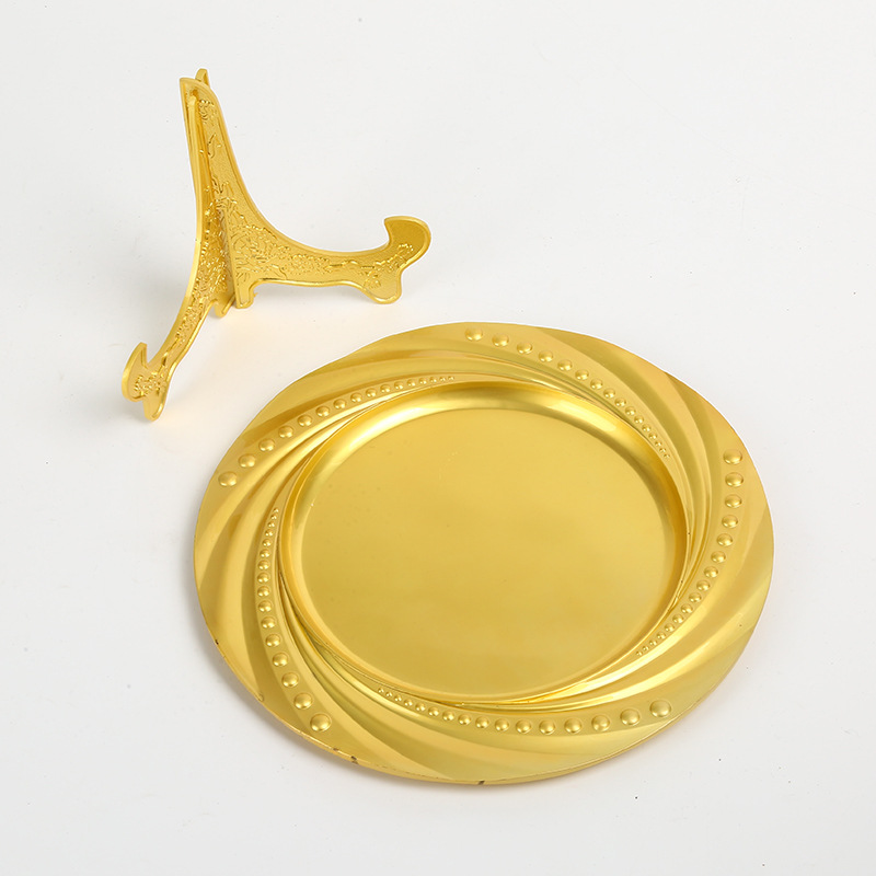 In-Stock Commemorative Metal Award Plaque Ornament 3D Relief Tourist Attraction Collectible Gold-Plated Copper Plate Custom-Made